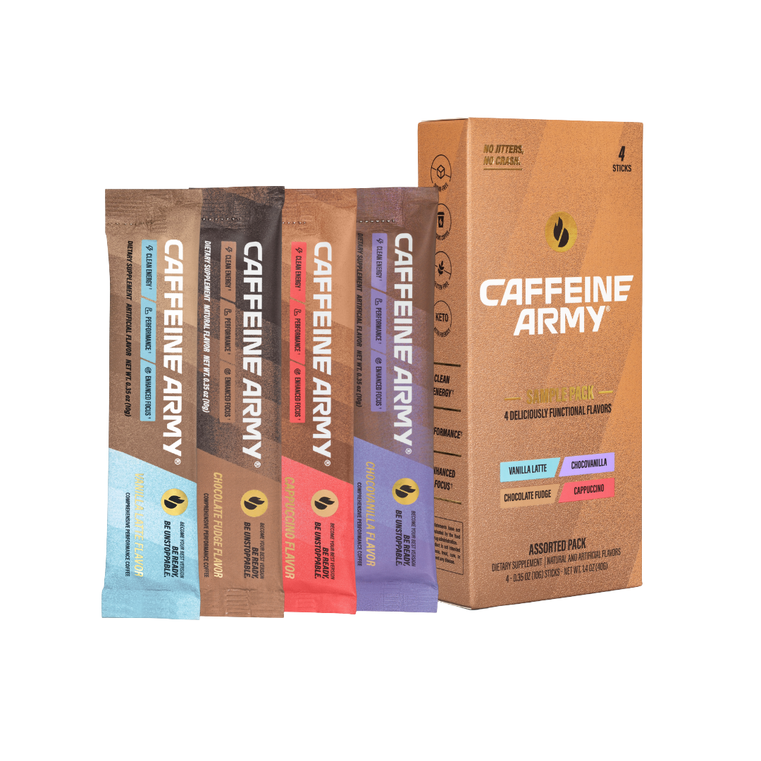 🎁 Caffeine Army® Sample - 4 Stick Pack (100% off)