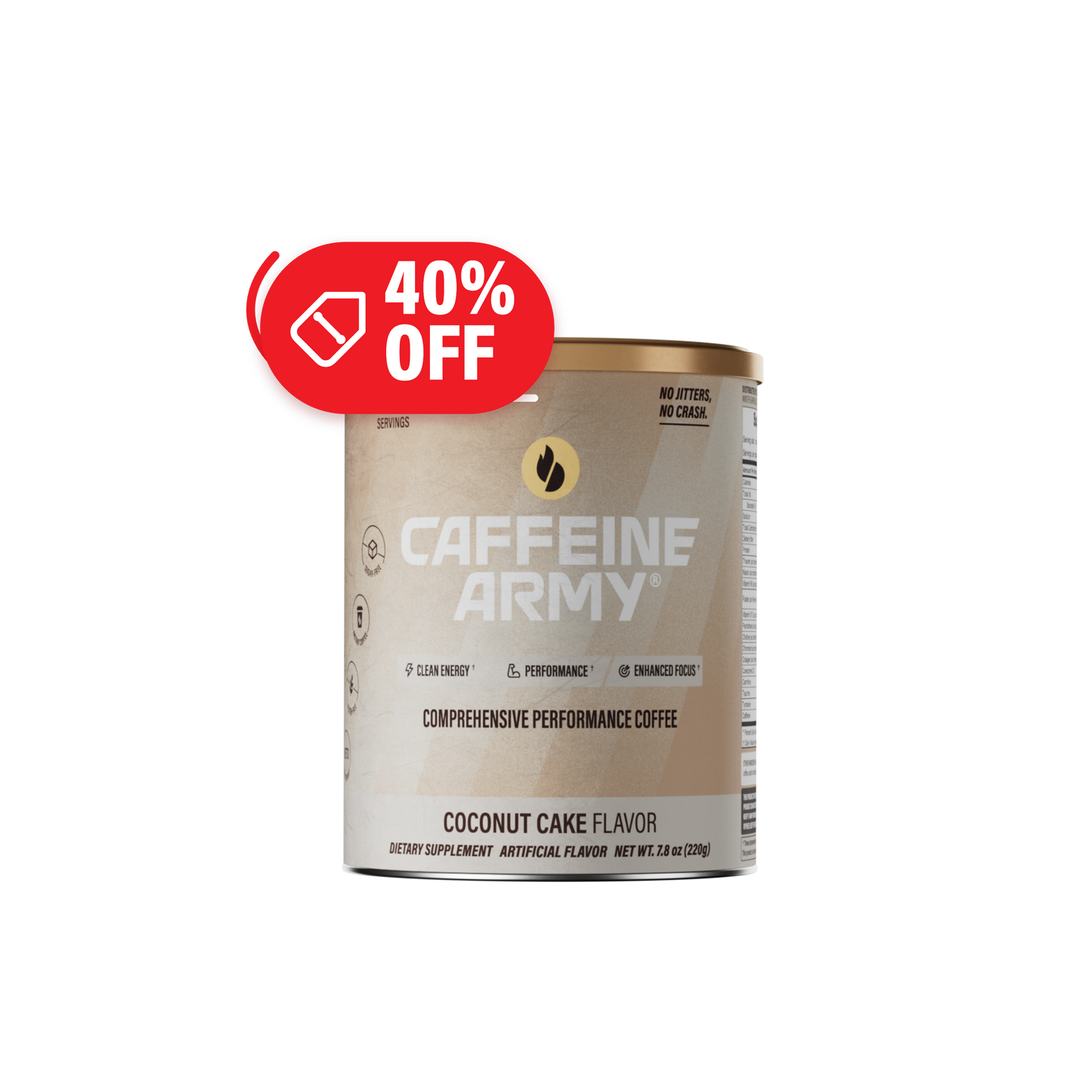 Caffeine Army® Coconut Cake 22ct