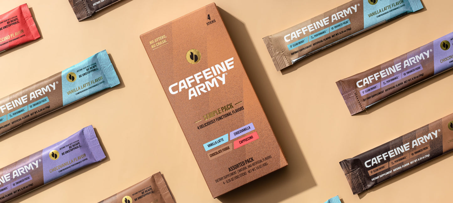 Caffeine Army® Sample - 4 Stick Pack