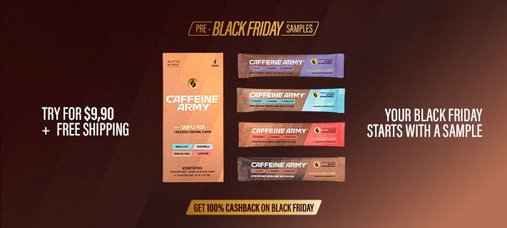 Caffeine Army® Sample - 4 Stick Pack