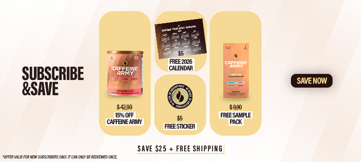 Caffeine Army® Cappuccino 22ct