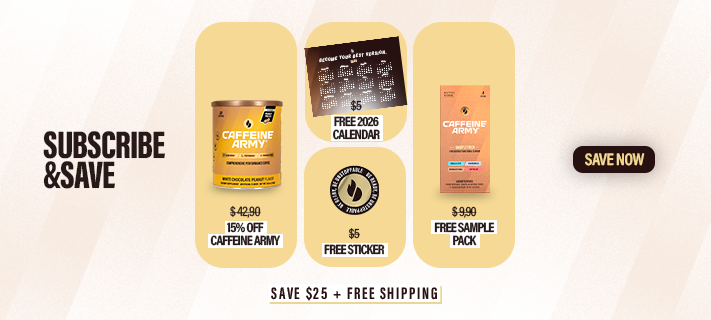 Caffeine Army® White Chocolate Peanut 22ct