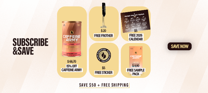 Caffeine Army® Cappuccino 38ct