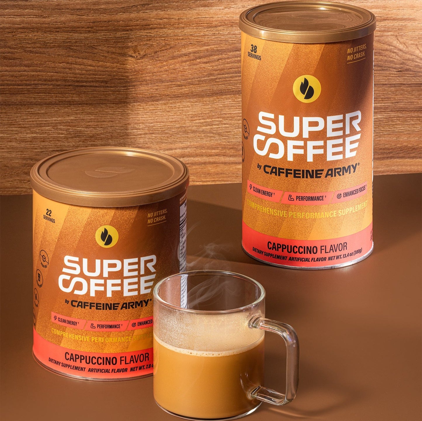 SuperCoffee by Caffeine Army Cappuccino 22ct