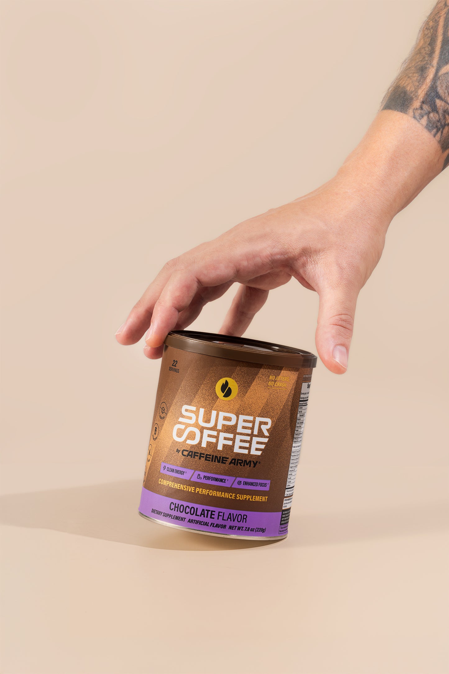 SuperCoffee by Caffeine Army Chocolate 22ct