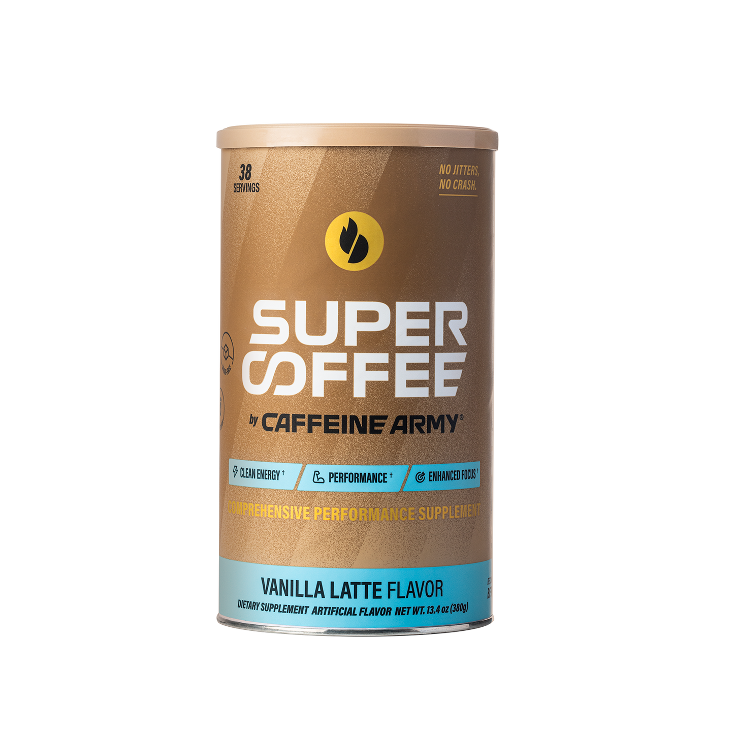 SuperCoffee by Caffeine Army Vanilla Latte 38ct